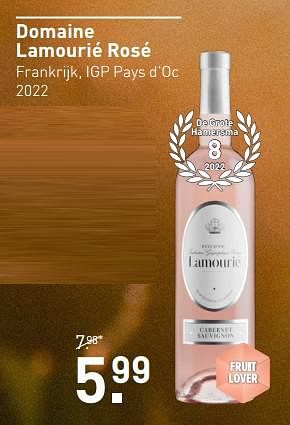 Aanbiedingen Domaine lamourié rosé - Rosé wijnen - Geldig van 11/09/2023 tot 24/09/2023 bij Gall & Gall
