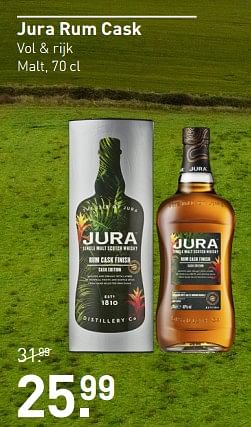 Aanbiedingen Jura rum cask - Jura - Geldig van 11/09/2023 tot 24/09/2023 bij Gall & Gall