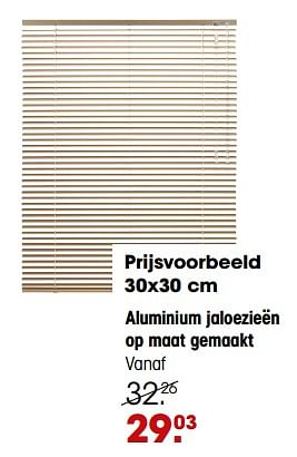 Aanbiedingen Aluminium jaloezieën op maat gemaakt - Huismerk - Kwantum - Geldig van 25/09/2023 tot 01/10/2023 bij Kwantum