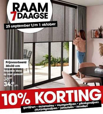 Aanbiedingen Rolgordijn marjo op maat gemaakt - Huismerk - Kwantum - Geldig van 25/09/2023 tot 01/10/2023 bij Kwantum