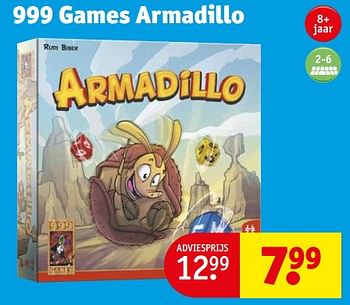 Aanbiedingen 999 games armadillo - 999games - Geldig van 12/09/2023 tot 24/09/2023 bij Kruidvat