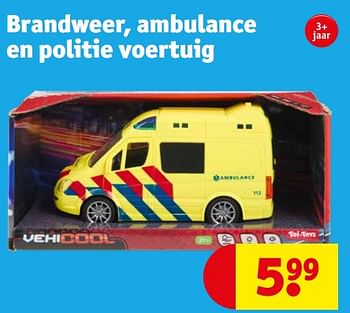Aanbiedingen Brandweer, ambulance en politie voertuig - Huismerk - Kruidvat - Geldig van 12/09/2023 tot 24/09/2023 bij Kruidvat