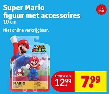 Aanbiedingen Super mario figuur met accessoires - Super Mario - Geldig van 12/09/2023 tot 24/09/2023 bij Kruidvat