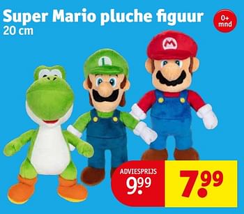 Aanbiedingen Super mario pluche figuur - Super Mario - Geldig van 12/09/2023 tot 24/09/2023 bij Kruidvat