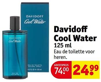 Aanbiedingen Davidoff cool water edt - Davidoff - Geldig van 12/09/2023 tot 24/09/2023 bij Kruidvat