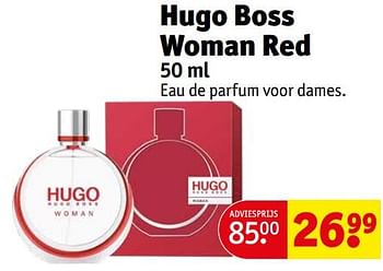 Aanbiedingen Hugo boss woman red edp - Hugo Boss - Geldig van 12/09/2023 tot 24/09/2023 bij Kruidvat