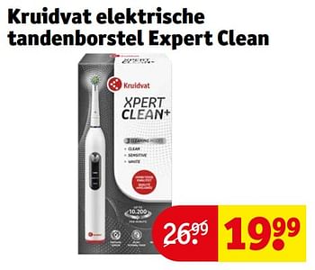 Aanbiedingen Kruidvat elektrische tandenborstel expert clean - Huismerk - Kruidvat - Geldig van 12/09/2023 tot 24/09/2023 bij Kruidvat