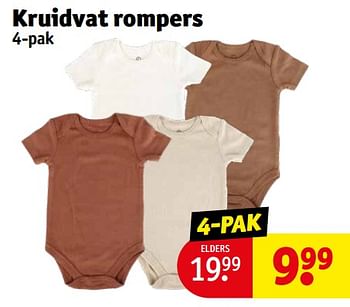 Aanbiedingen Kruidvat rompers - Huismerk - Kruidvat - Geldig van 12/09/2023 tot 24/09/2023 bij Kruidvat
