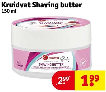 Aanbiedingen Kruidvat shaving butter - Huismerk - Kruidvat - Geldig van 12/09/2023 tot 24/09/2023 bij Kruidvat