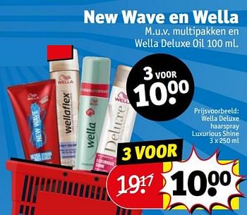 Aanbiedingen Wella deluxe haarspray luxurious shine - Wella - Geldig van 12/09/2023 tot 24/09/2023 bij Kruidvat