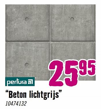 Aanbiedingen Beton lichtgrijs - Pertura - Geldig van 28/08/2023 tot 01/10/2023 bij Hornbach