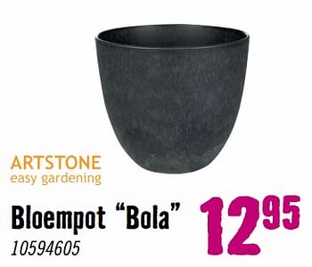 Aanbiedingen Bloempot bola - Artstone - Geldig van 28/08/2023 tot 01/10/2023 bij Hornbach