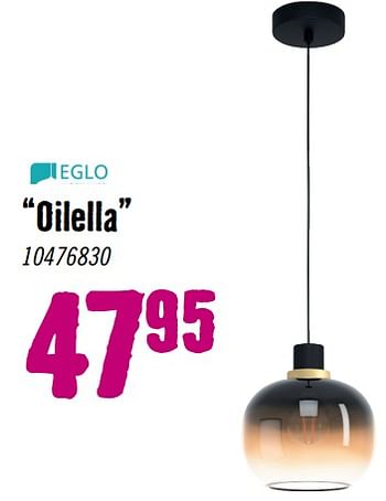Aanbiedingen Hanglamp oilella - Eglo - Geldig van 28/08/2023 tot 01/10/2023 bij Hornbach