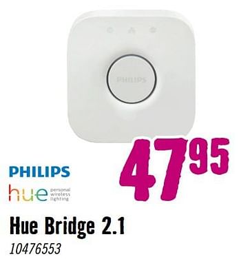 Aanbiedingen Hue bridge 2.1 - Philips - Geldig van 28/08/2023 tot 01/10/2023 bij Hornbach