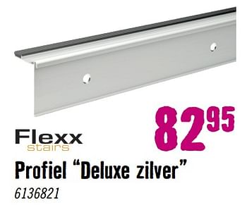 Aanbiedingen Profiel deluxe zilver - Flexx - Geldig van 28/08/2023 tot 01/10/2023 bij Hornbach