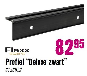 Aanbiedingen Profiel deluxe zwart - Flexx - Geldig van 28/08/2023 tot 01/10/2023 bij Hornbach