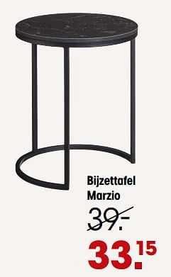 Aanbiedingen Bijzettafel marzio - Huismerk - Kwantum - Geldig van 25/09/2023 tot 11/10/2023 bij Kwantum