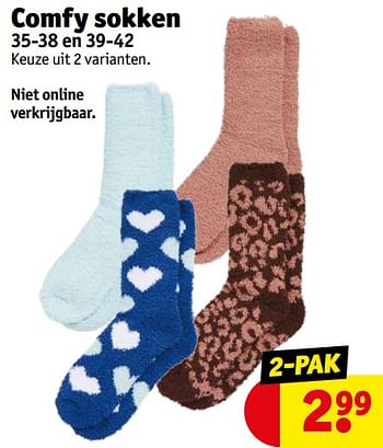 Aanbiedingen Comfy sokken - Huismerk - Kruidvat - Geldig van 12/09/2023 tot 24/09/2023 bij Kruidvat