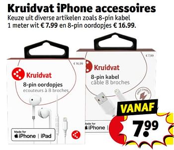 Aanbiedingen Kruidvat iphone accessoires - Huismerk - Kruidvat - Geldig van 12/09/2023 tot 24/09/2023 bij Kruidvat