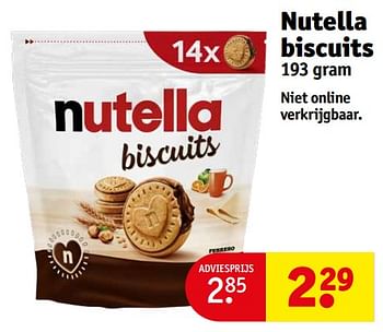 Aanbiedingen Nutella biscuits - Nutella - Geldig van 12/09/2023 tot 24/09/2023 bij Kruidvat
