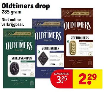 Aanbiedingen Oldtimers drop - Oldtimers - Geldig van 12/09/2023 tot 24/09/2023 bij Kruidvat