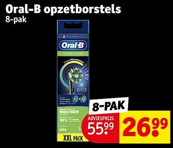 Aanbiedingen Oral-b opzetborstels - Oral-B - Geldig van 12/09/2023 tot 24/09/2023 bij Kruidvat