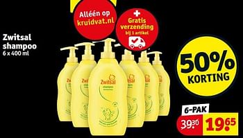 Aanbiedingen Zwitsal shampoo - Zwitsal - Geldig van 12/09/2023 tot 24/09/2023 bij Kruidvat
