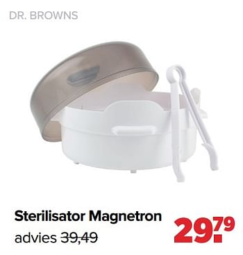 Aanbiedingen Dr. browns sterilisator magnetron - DrBrown's - Geldig van 04/09/2023 tot 30/09/2023 bij Baby-Dump