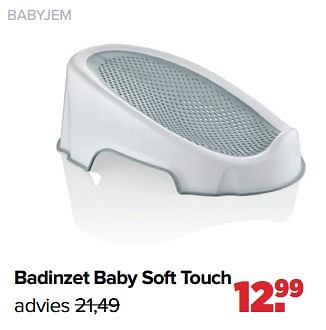 Aanbiedingen Babyjem badinzet baby soft touch - BabyJem - Geldig van 04/09/2023 tot 30/09/2023 bij Baby-Dump