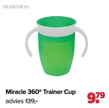 Aanbiedingen Munchkin miracle 360º trainer cup - Munchkin - Geldig van 04/09/2023 tot 30/09/2023 bij Baby-Dump