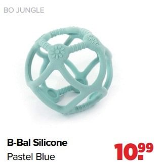 Aanbiedingen Bo jungle b-bal silicone pastel blue - Bo Jungle - Geldig van 04/09/2023 tot 30/09/2023 bij Baby-Dump