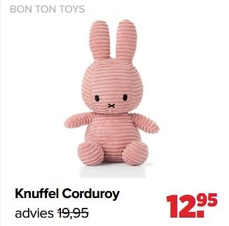 Aanbiedingen Bon ton toys knuffel corduroy - Bon Ton Toys - Geldig van 04/09/2023 tot 30/09/2023 bij Baby-Dump