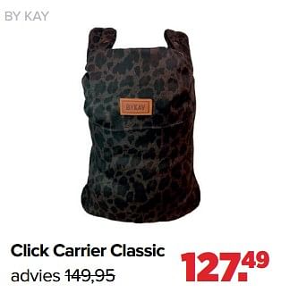 Aanbiedingen By kay click carrier classic black panther - Bykay - Geldig van 04/09/2023 tot 30/09/2023 bij Baby-Dump