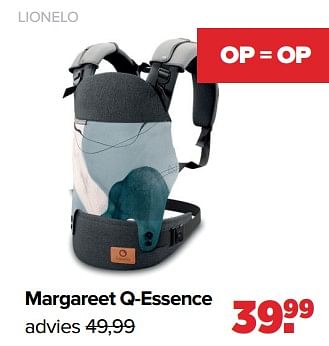 Aanbiedingen Lionelo margareet q-essence - Bobochic - Geldig van 04/09/2023 tot 30/09/2023 bij Baby-Dump