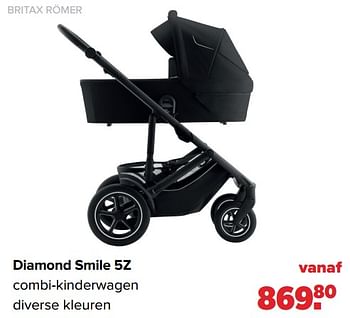 Aanbiedingen Britax römer diamond smile 5z combi-kinderwagen - Britax - Geldig van 04/09/2023 tot 30/09/2023 bij Baby-Dump