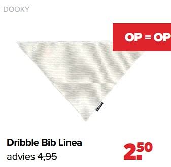 Aanbiedingen Dooky dribble bib linea - Dooky - Geldig van 04/09/2023 tot 30/09/2023 bij Baby-Dump