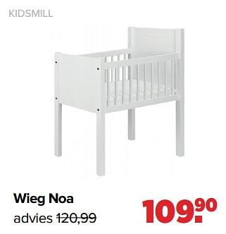 Aanbiedingen Kidsmill wieg noa - Pottery Cool - Geldig van 04/09/2023 tot 30/09/2023 bij Baby-Dump