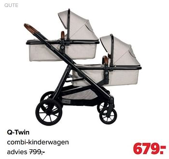 Aanbiedingen Qute q-twin combi-kinderwagen - Qute  - Geldig van 04/09/2023 tot 30/09/2023 bij Baby-Dump