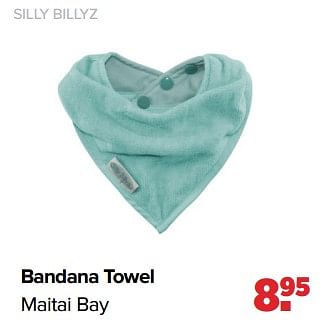 Aanbiedingen Silly billyz bandana towel maitai bay - Silly Billyz - Geldig van 04/09/2023 tot 30/09/2023 bij Baby-Dump