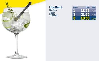 Aanbiedingen Lion heart gin - Lion Heart - Geldig van 13/09/2023 tot 26/09/2023 bij Makro