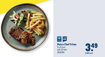 Aanbiedingen Metro chef frites - Huismerk - Makro - Geldig van 13/09/2023 tot 26/09/2023 bij Makro
