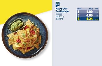 Aanbiedingen Metro chef tortillachips - Huismerk - Makro - Geldig van 13/09/2023 tot 26/09/2023 bij Makro