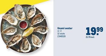 Aanbiedingen Unami oester - Huismerk - Makro - Geldig van 13/09/2023 tot 26/09/2023 bij Makro