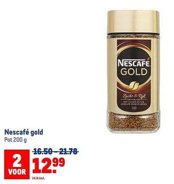 Aanbiedingen Nescafé gold - Nescafe - Geldig van 13/09/2023 tot 26/09/2023 bij Makro