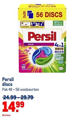 Aanbiedingen Persil discs - Persil - Geldig van 13/09/2023 tot 26/09/2023 bij Makro