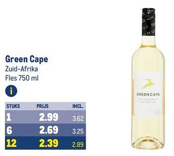 Aanbiedingen Green cape zuid-afrika - Witte wijnen - Geldig van 13/09/2023 tot 26/09/2023 bij Makro