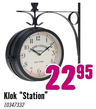 Aanbiedingen Klok station - Huismerk Hornbach - Geldig van 28/08/2023 tot 01/10/2023 bij Hornbach