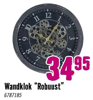 Aanbiedingen Wandklok robuust - Huismerk Hornbach - Geldig van 28/08/2023 tot 01/10/2023 bij Hornbach