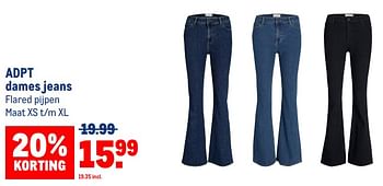 Aanbiedingen Adpt dames jeans - Adpt - Geldig van 13/09/2023 tot 26/09/2023 bij Makro