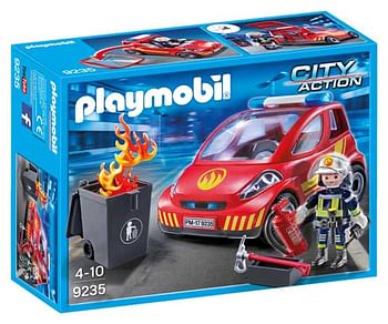 Aanbiedingen 9235 Brandweerman met interventievoertuig - Playmobil - Geldig van 24/06/2017 tot 31/07/2017 bij ToyChamp